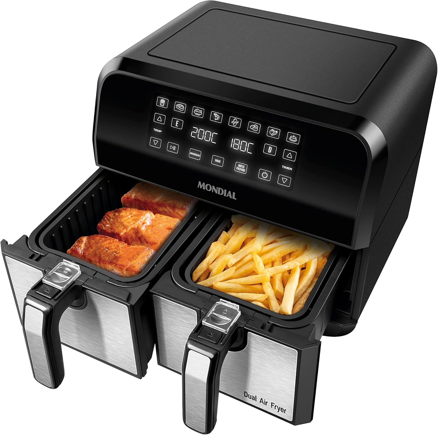 Air Fryer Mondial Dual 8L Duplo Cesto