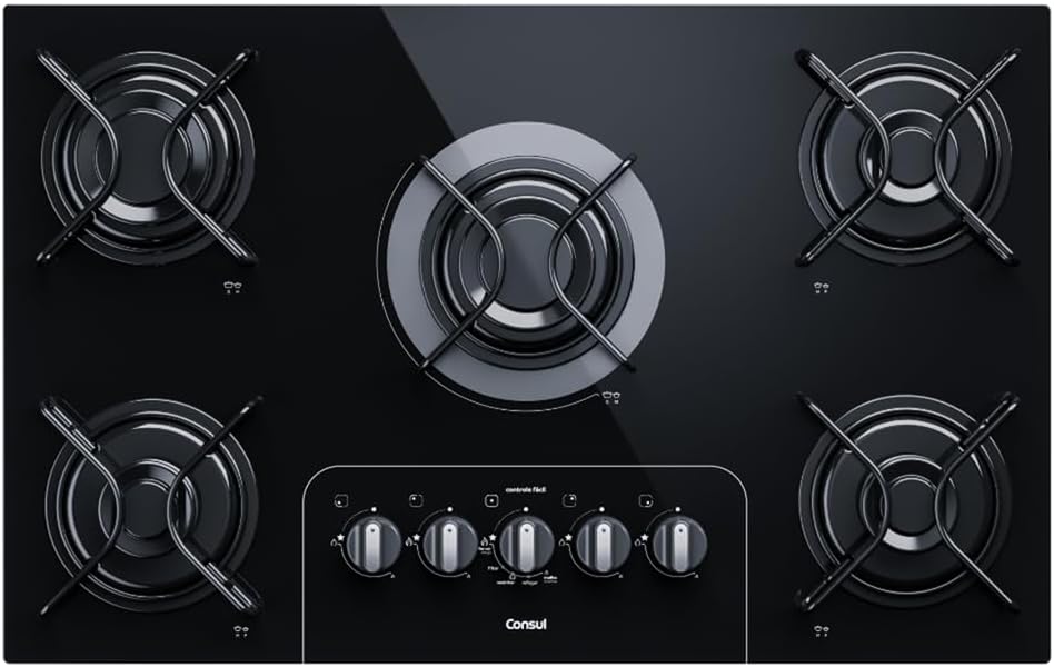 Cooktop Consul CD075AE 5 bocas em vidro temperado
