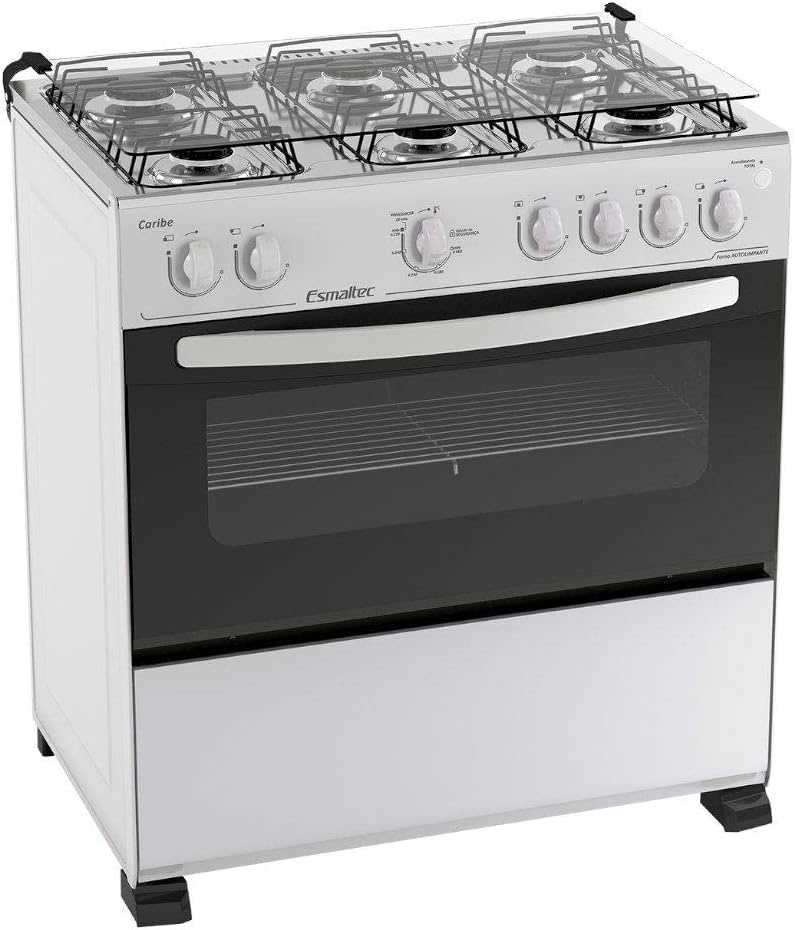 Fogão Esmaltec Caribe 6 bocas branco