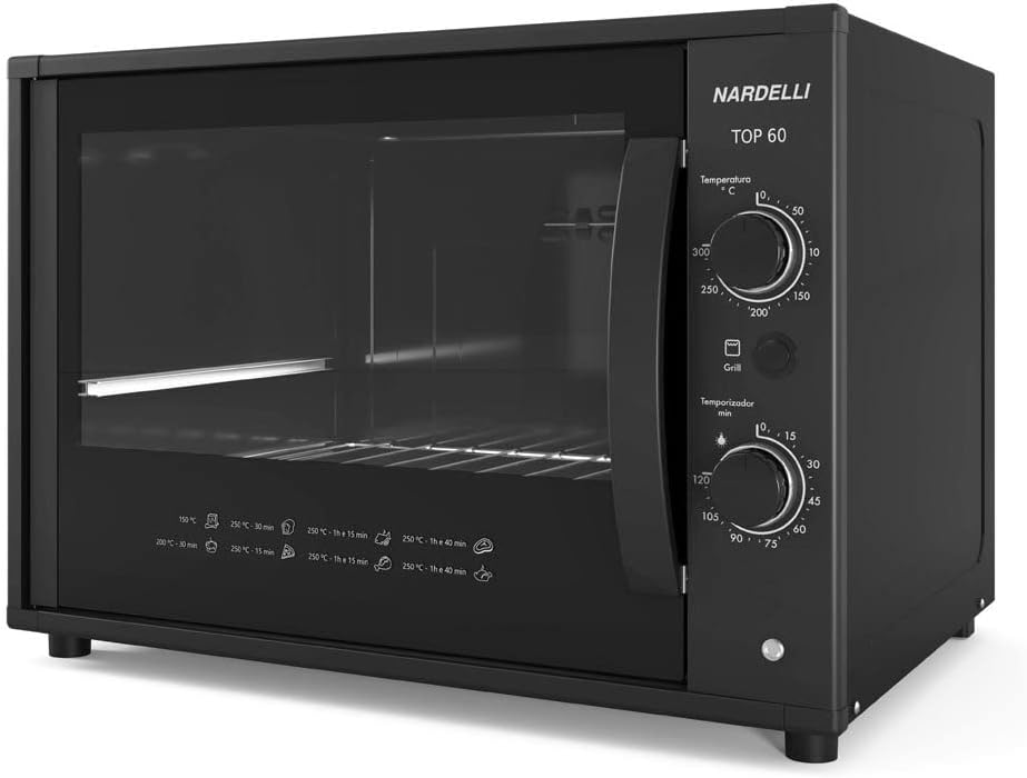 Forno Elétrico Nardelli Top 60 Black 60L
