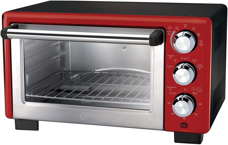 Forno Elétrico Oster Convection Cook 18L em vermelho