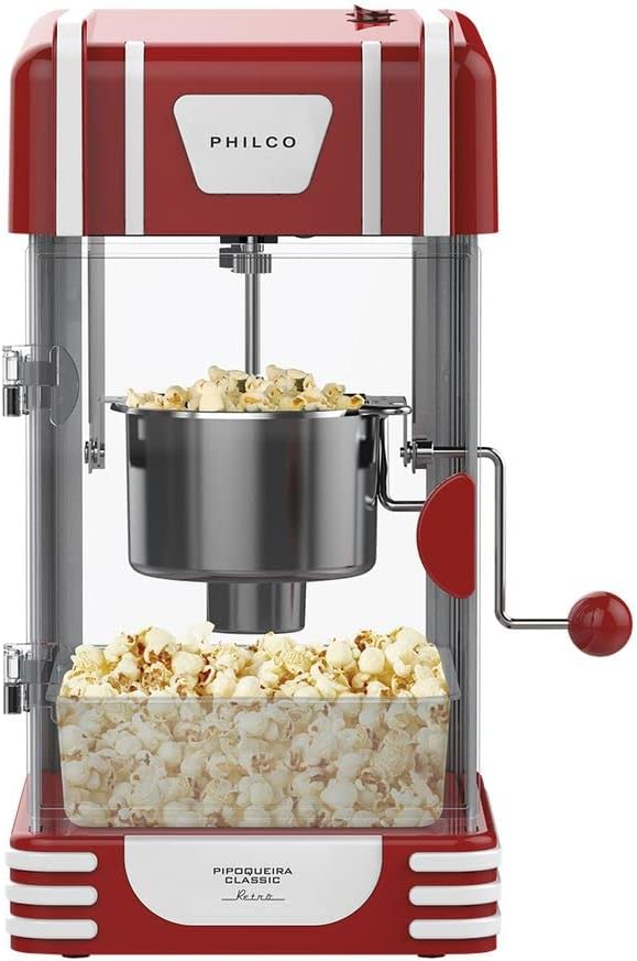 Pipoqueira Elétrica Philco Classic Retrô vermelha
