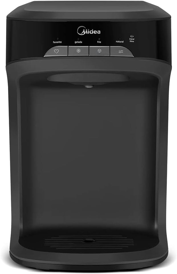 Purificador de água Midea PBTBNB preto, com dispenser elevado