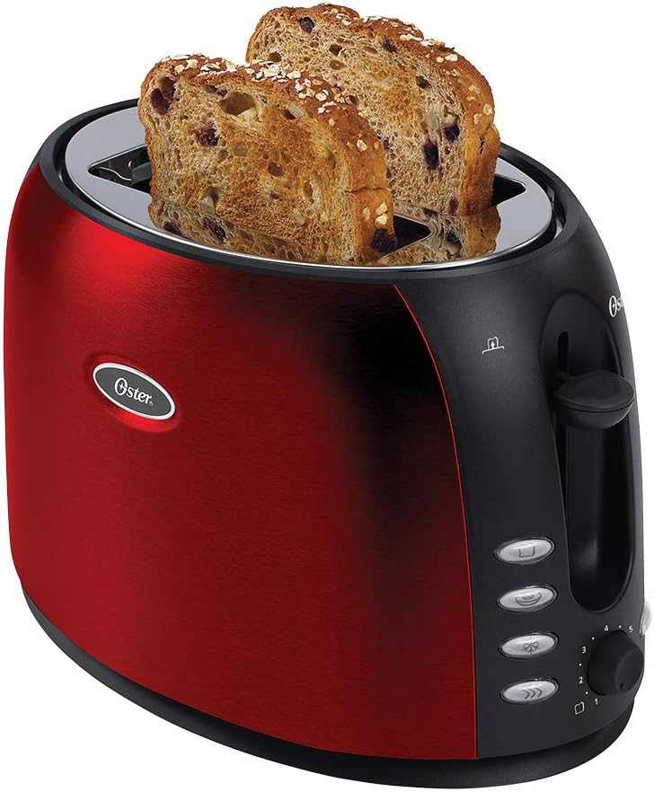 Torradeira Oster Aço Inox Vermelha TSSTTJC5BBKR